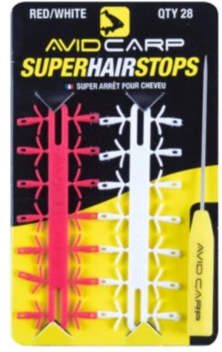 Avid Carp Super Hair Stop - Red/White -Hengelsport Winkel 1e97ecf75a1fb521