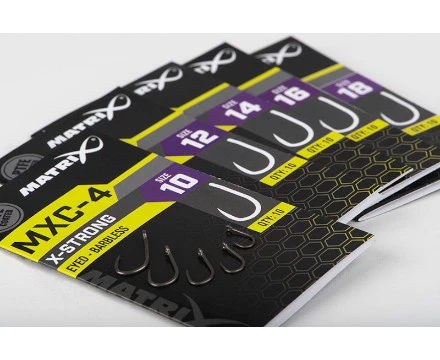 Matrix MXC-4 Barbless Eyed Witvishaken (10st) Maat 12 5 Matrix MXC-4 Barbless Eyed Witvishaken (10st) Maat 12 - Afbeelding 3