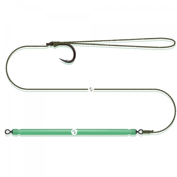Madcat Bungee Pellet Rig 55cm (Haakmaat 1/0) 3 Madcat Bungee Pellet Rig 55cm (Haakmaat 1/0)