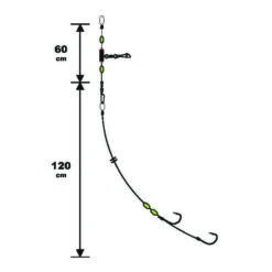 Sunset BDL Boat RS Competition Special Big Fish Fluorocarbon Rig With Octopus