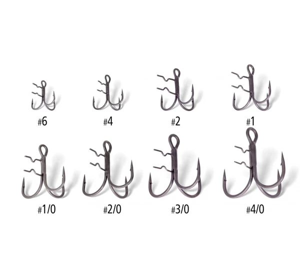 Quantum Claw Treble Hooks Mat Finish 4pcs Size 2 3 Quantum Claw Treble Hooks Mat Finish 4pcs Size 2
