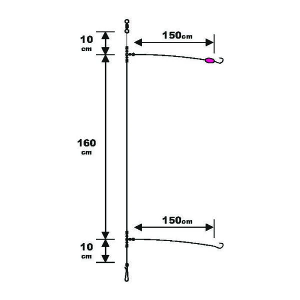Sunset BDL Surfcasting RS Competition Special Sparidae Fluorocarbon Rig 3 Sunset BDL Surfcasting RS Competition Special Sparidae Fluorocarbon Rig